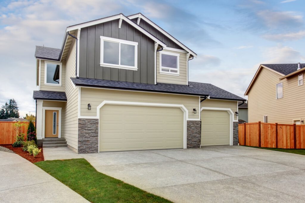 House with Garage Doors