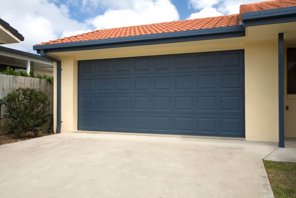 Blue Garage Door