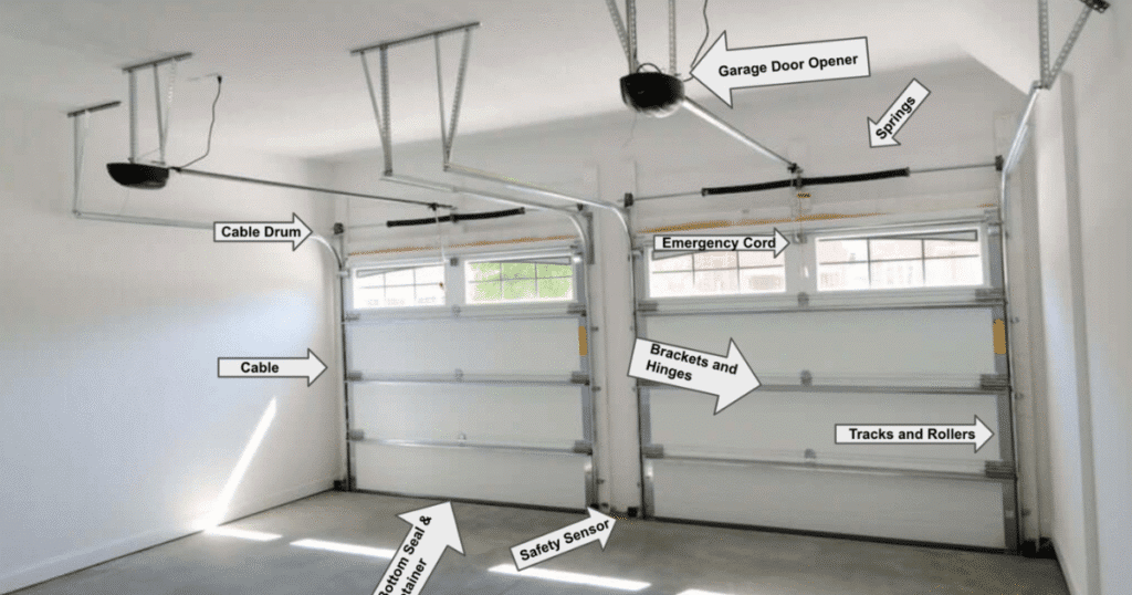 parts of a garage door system