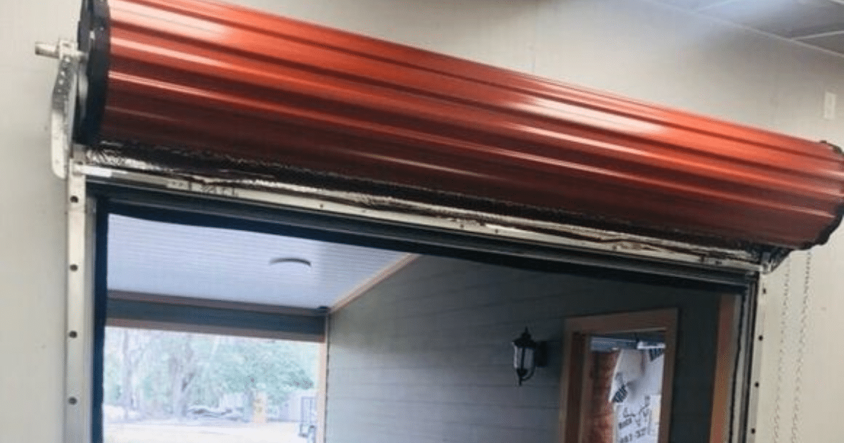 manual garage door roll up
