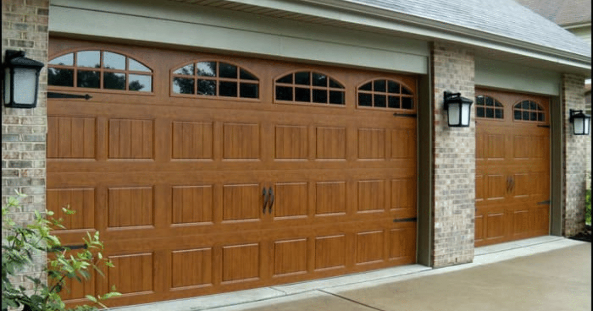 raised panel steel garage door